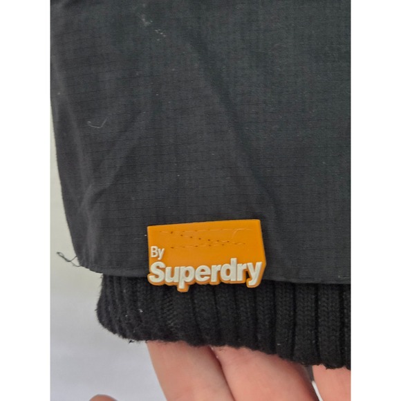 Superdry Women's Black Pink Fur‎ Hood Parka Jacket Coat xs - Picture 6 of 16